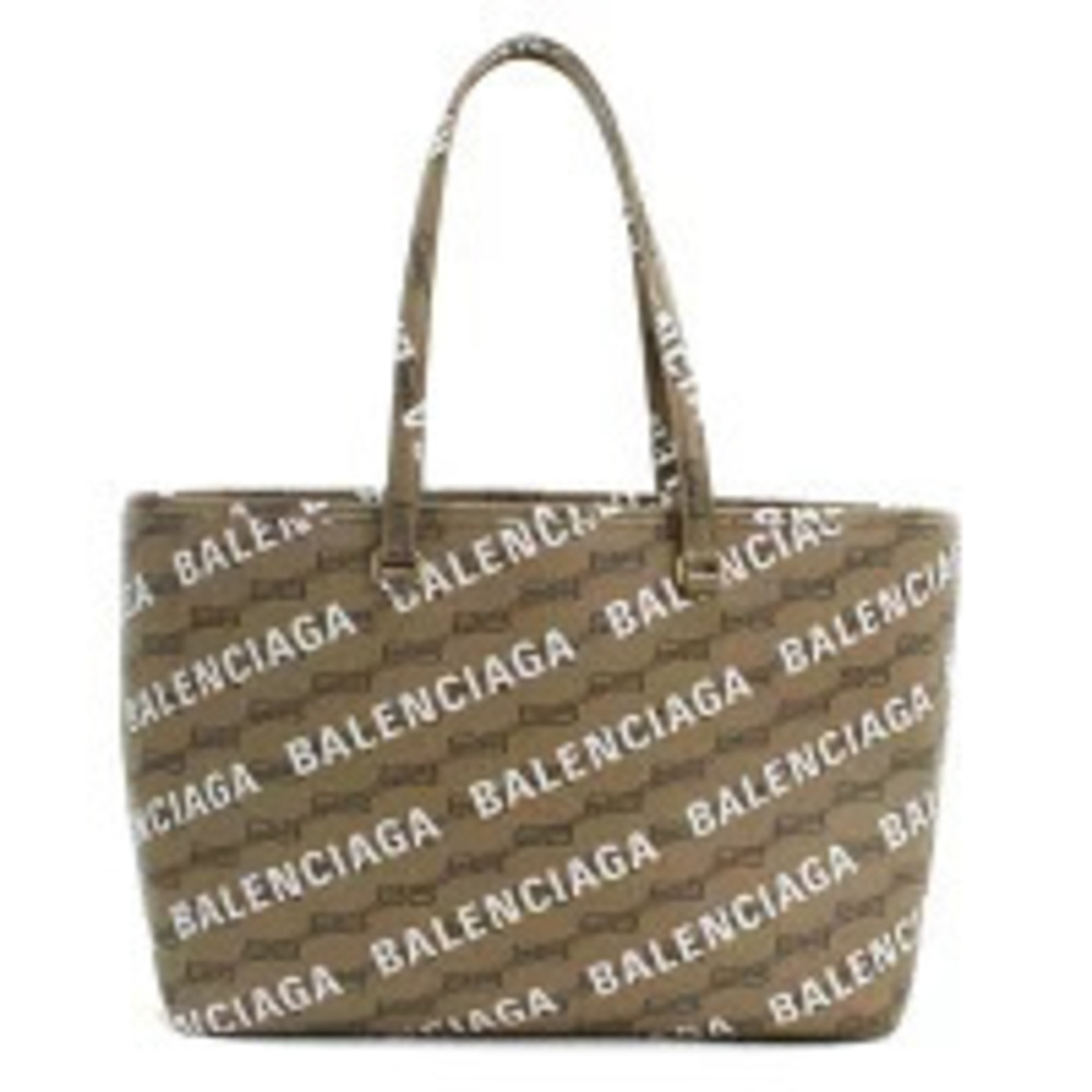 Balenciaga Tote Bag Signature Brown Handbag